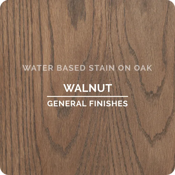 Walnut stain color sample